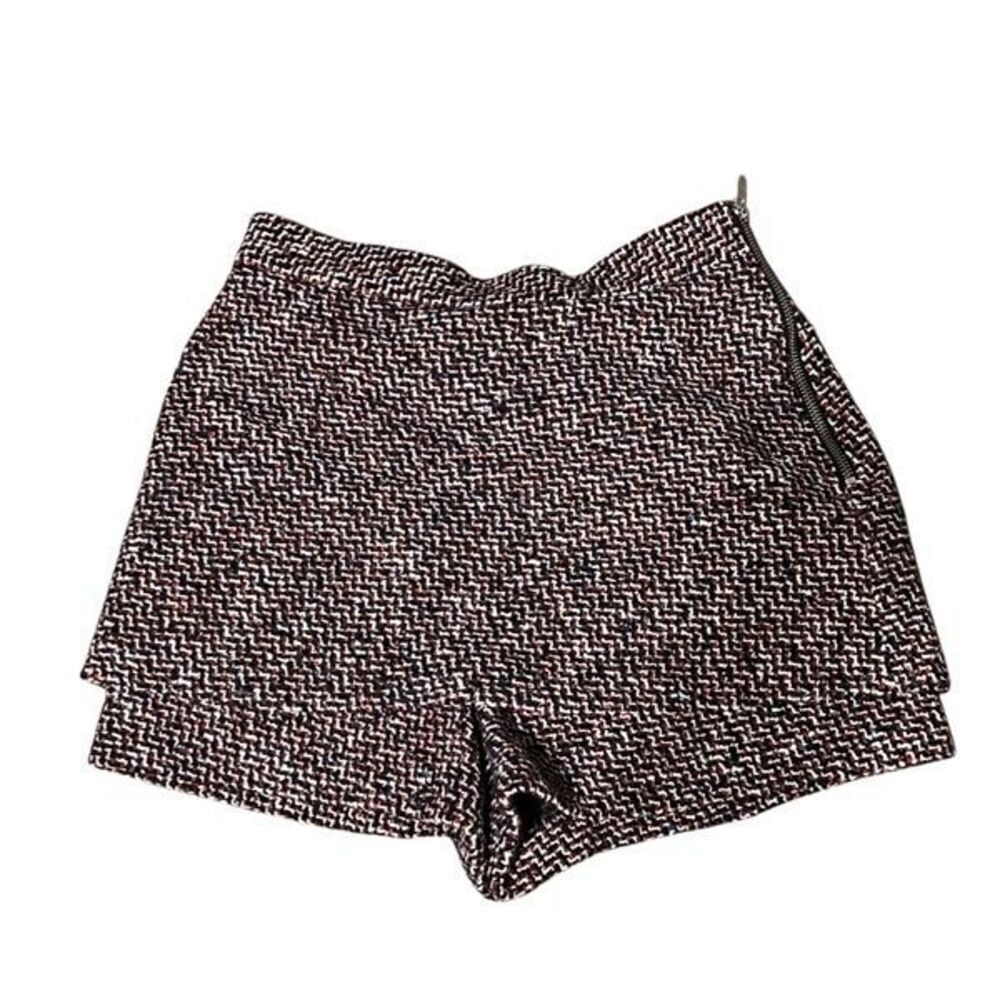 Maje Nubby Tweed Mini Skirt Skort Size 38